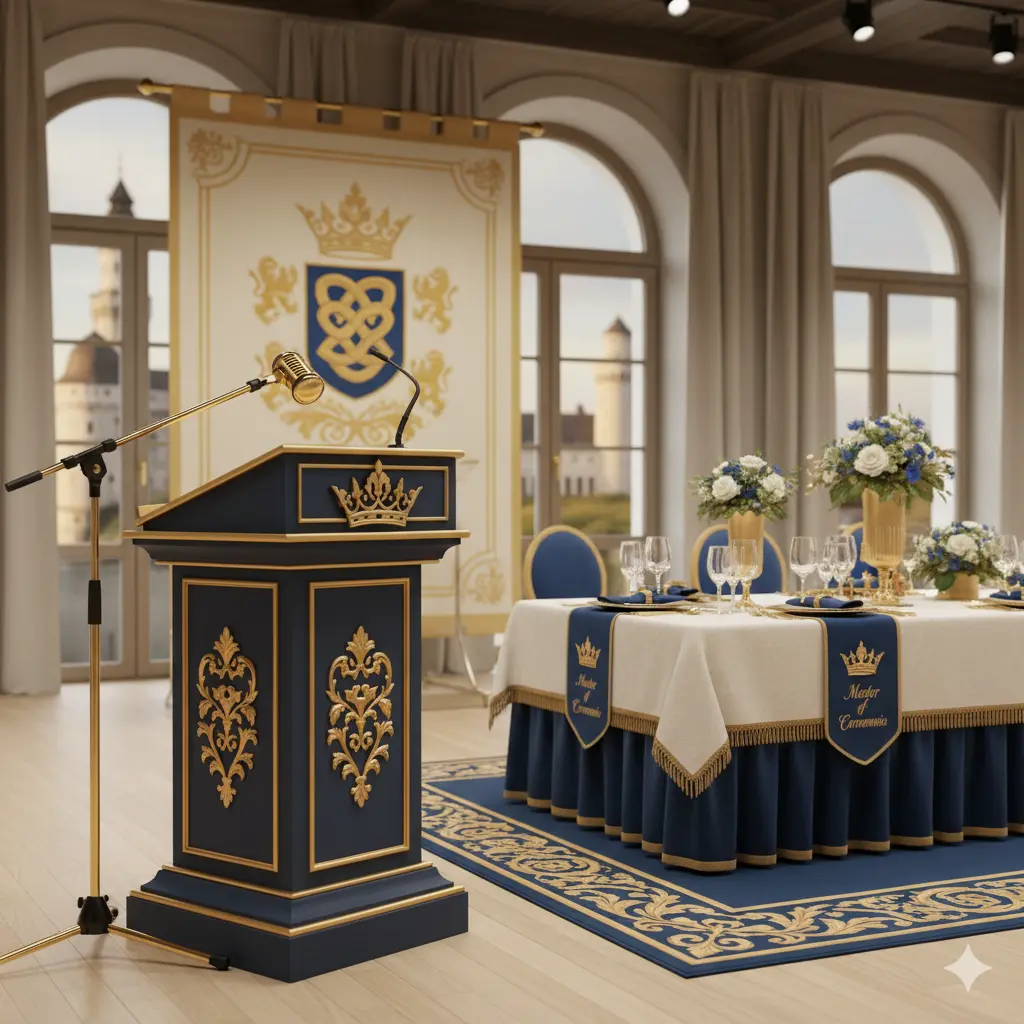Illustration zur Kanzleischrift 7: Der Master of Ceremonies